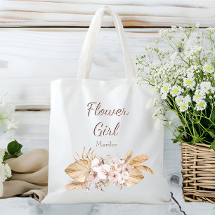Bolso De Tela Niña de flores de color orquídea exótica hawaiana