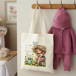 Bolso De Tela Niña margarita personalizada Hija de Dios