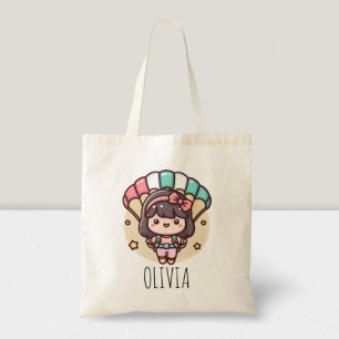 Bolso De Tela Niña Monada Paracaidista