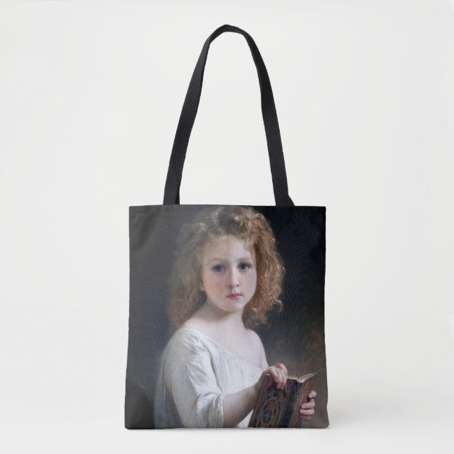 Bolso De Tela Niña pequeña, Bouguereau (Anverso)
