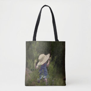 Bolso De Tela Niña pequeña con un giro
