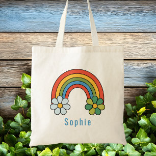 Bolso De Tela Niñas Niñas Lindo Divertido Caprichoso Arcoíris
