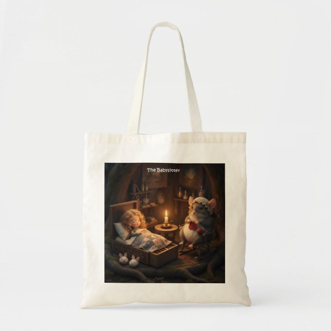 Bolso De Tela Niñera Ratón (Frente)