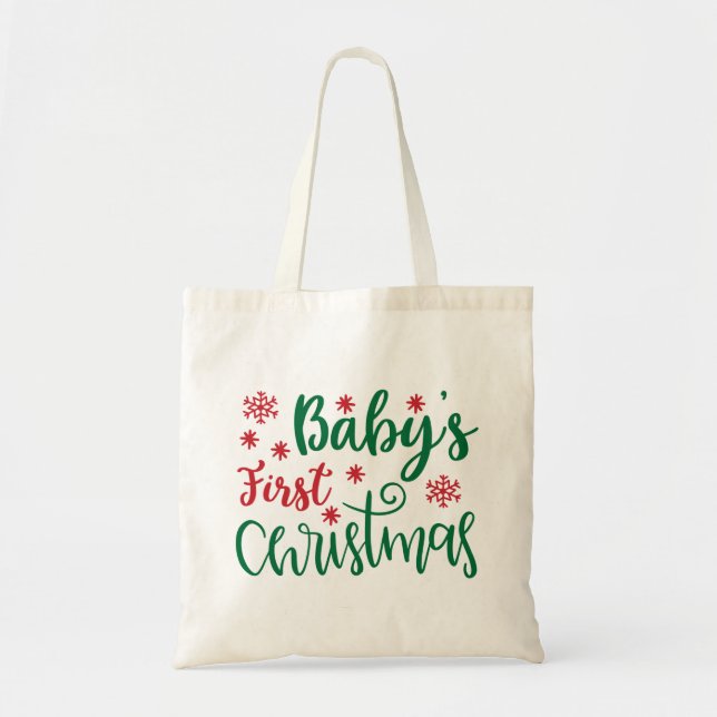 Bolso De Tela niñeras primeras navidades (Frente)