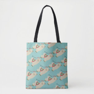 Bolso De Tela Ningún azul de ProbLlama