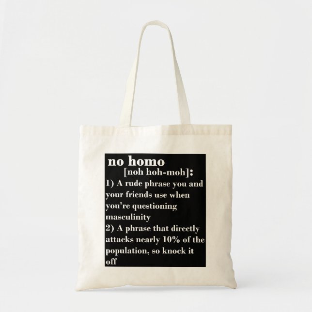 Bolso De Tela Ningún homo (Frente)