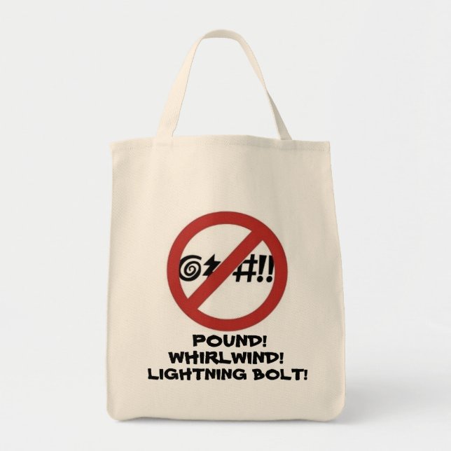 Bolso De Tela Ningún Rótulo que maldice (Frente)