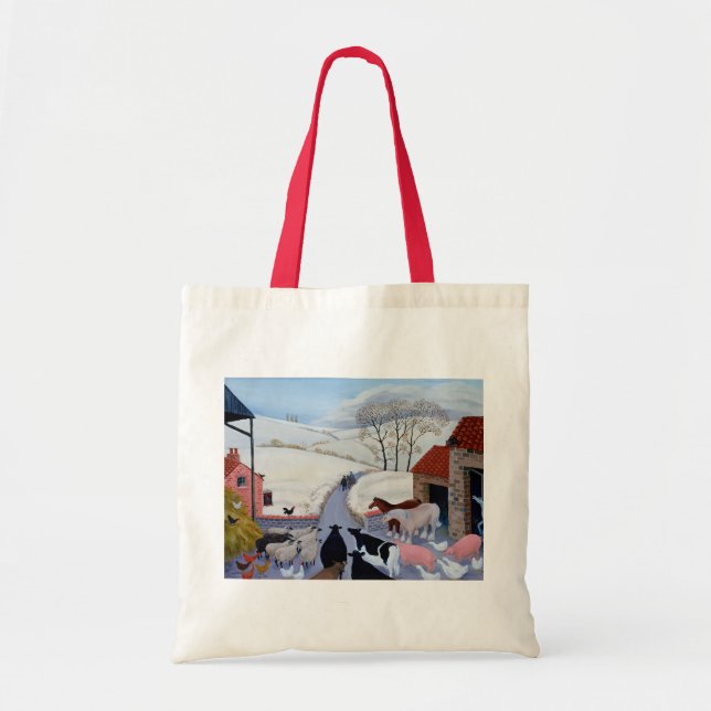 Bolso De Tela Ningún sitio en el mesón (Frente)