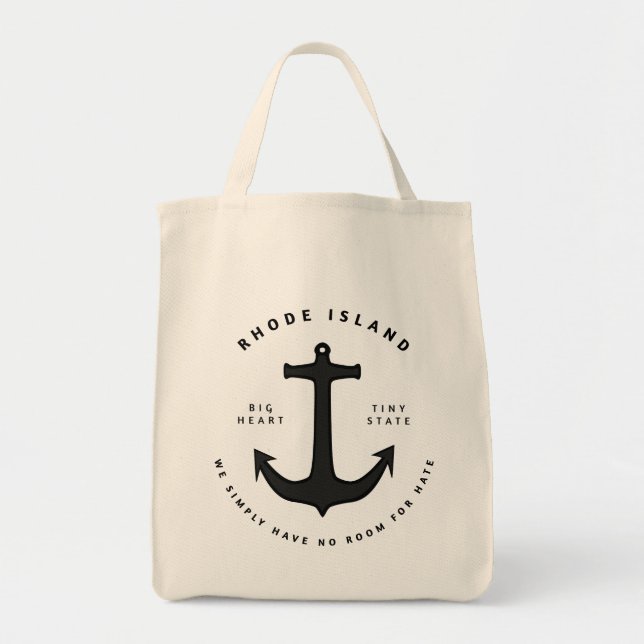 Bolso De Tela Ningún sitio para el tote del odio (Frente)