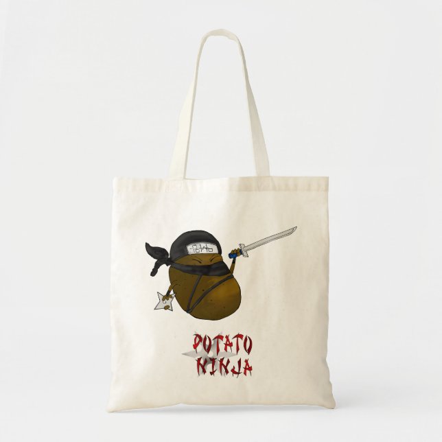 Bolso De Tela ninja de la patata (Frente)