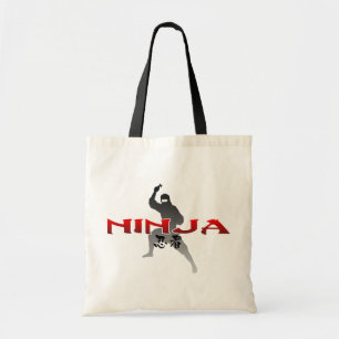 Bolso De Tela Ninja Silhouette