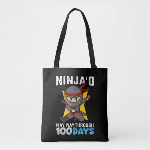 Bolso De Tela Ninja'd su camino a través de 100 días de escuela