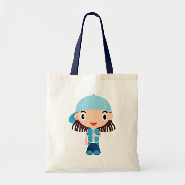 Bolso De Tela Niño animado (Frente)