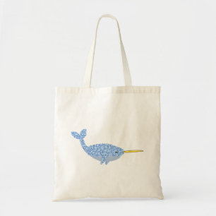 Bolso De Tela Niño Azul lindo Narwhal