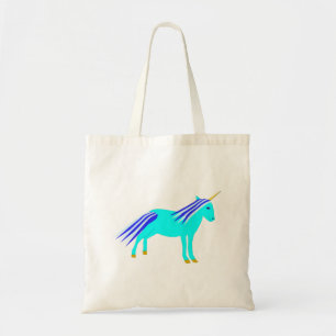 Bolso De Tela Niño azul lindo Unicornio