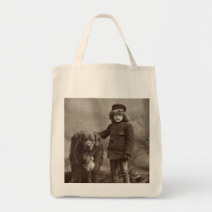 Bolso De Tela Niño con el perro, C1885