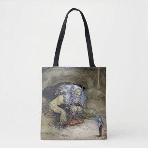 Bolso De Tela “Niño con trol” de John Bauer