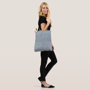 Bolso De Tela Niño ducha geométrica azul elegante