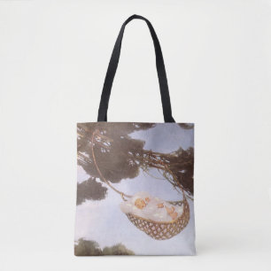 Bolso De Tela Niño en el árbol Hassoc de Jessie Willcox Smith