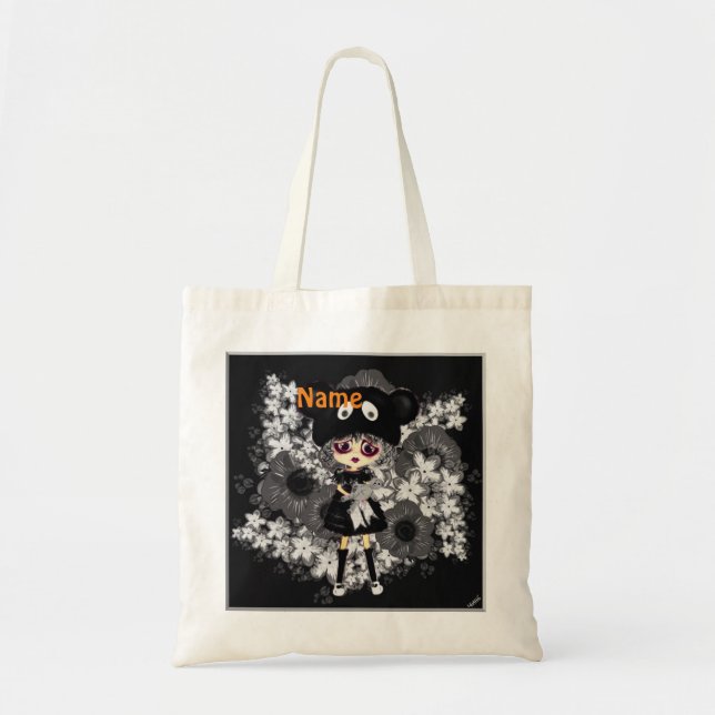 Bolso De Tela Niño gótico de Lolita - por qué tan triste PinkyP (Frente)