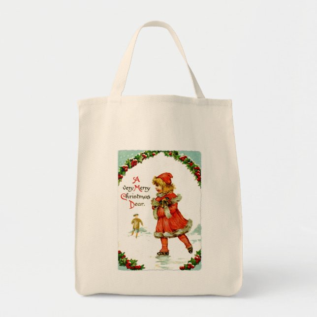 Bolso De Tela Niño Iceskating (Frente)