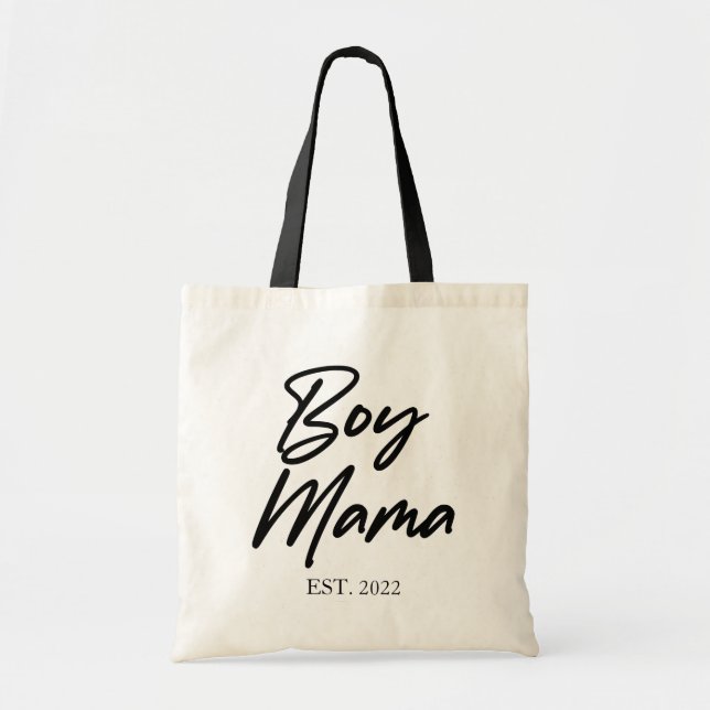 Bolso De Tela Niño Mamá Personalizado Este. Año Mamá Mímica Míni (Frente)