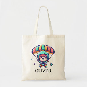 Bolso De Tela Niño Paracaidista Adorable