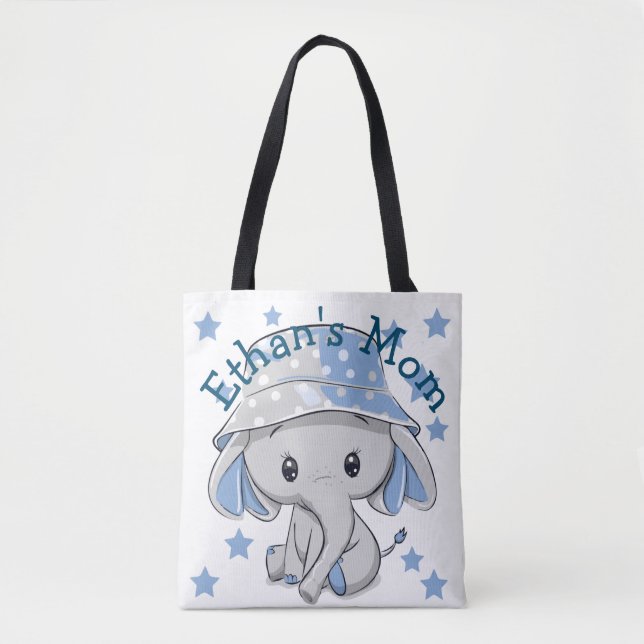 Bolso De Tela Niño pequeño elefante (Anverso)