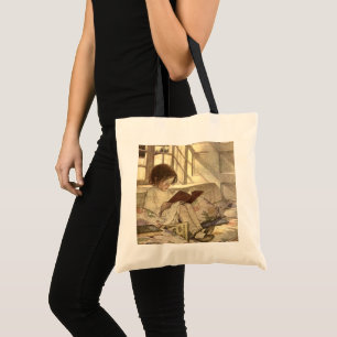 Bolso De Tela Niño ventilado leyendo un libro, Jessie Willcox Sm