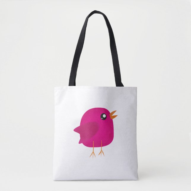 Bolso De Tela Niños adorables pájaros (Anverso)