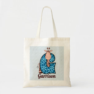 Bolso De Tela Niños azules y marrones Giraffe Monograma G