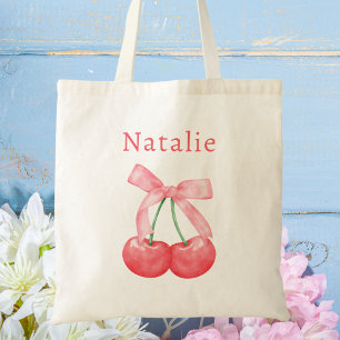 Bolso De Tela Niños Cuerno de Cereza Rosa Moderno Lindo