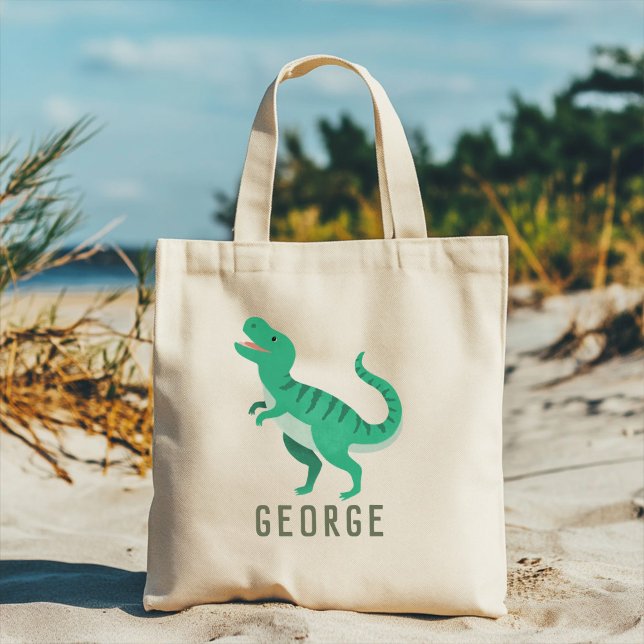 Bolso De Tela Niños Cute Jungle T-Rex Dinosaurios niños (Subido por el creador)