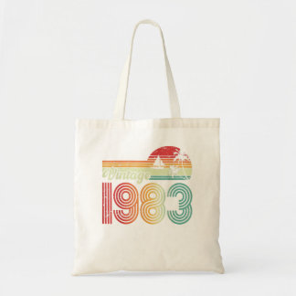 Bolso De Tela Niños de 40 años Chicas Regalos Vintage 1983 40th