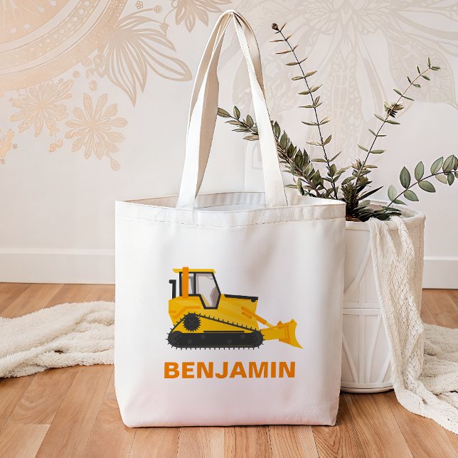 Bolso De Tela Niños de construcción de bulldozer (Subido por el creador)