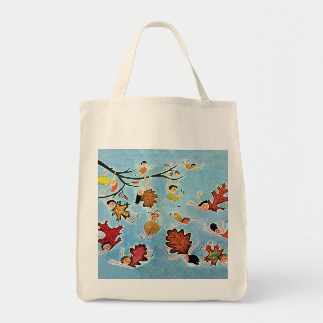 Bolso De Tela Niños de la hoja (Frente)