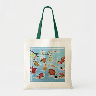 Bolso De Tela Niños de la hoja