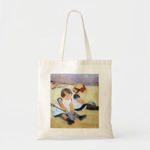 Bolso De Tela Niños de Mary Cassatt que juegan en la playa