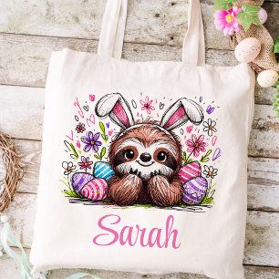 Bolso De Tela Niños de Pascua Eslovaca Nombran Chicas Bunny