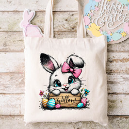 Bolso De Tela Niños de Pascua nombran Chicas Bunny
