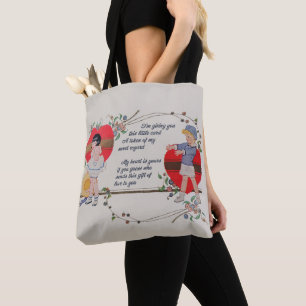 Bolso De Tela Niños de San Valentín de época adoran el colorido