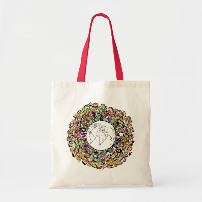 Bolso De Tela Niños del mundo (Frente)