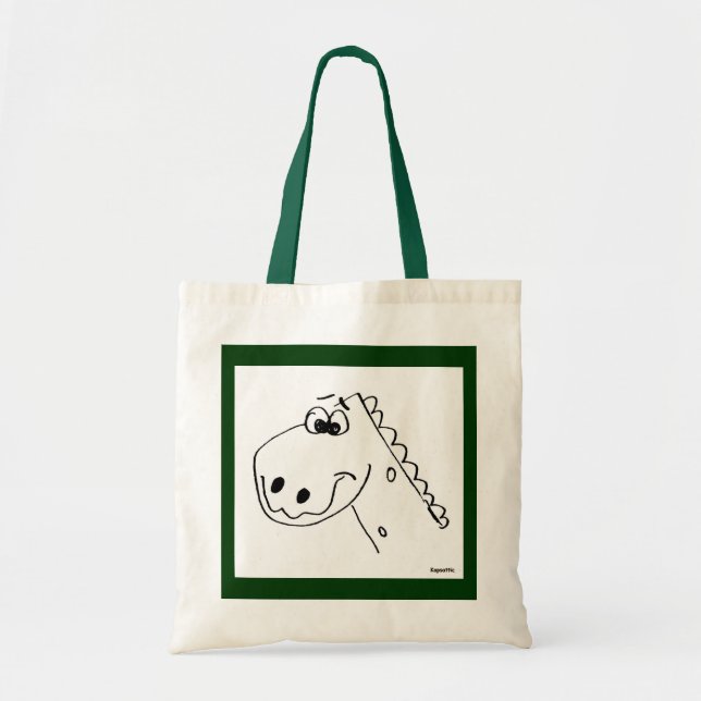Bolso De Tela Niños Dinosaurios (Frente)