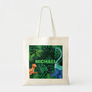 Bolso De Tela Niños dinosaurios Dino Jurassic Trex Boy personal