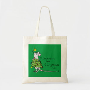Bolso De Tela Niños divertidos del árbol de Navidad del ratón