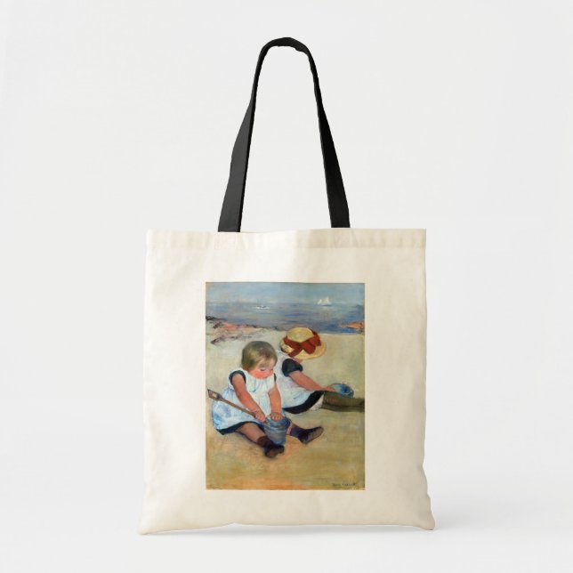 Bolso De Tela Niños en la playa, Cassatt (Frente)