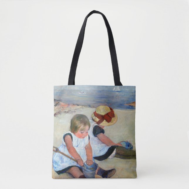 Bolso De Tela Niños en la playa, Cassatt (Anverso)