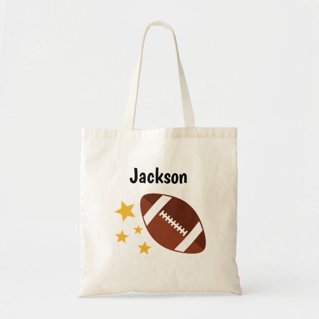 Bolso De Tela Niños: Estrellas de fútbol personalizadas (Frente)