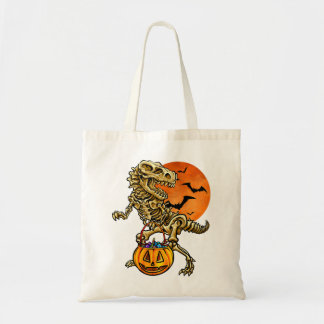 Bolso De Tela Niños Halloween Dinosaur Skeleton Trick or Treth C