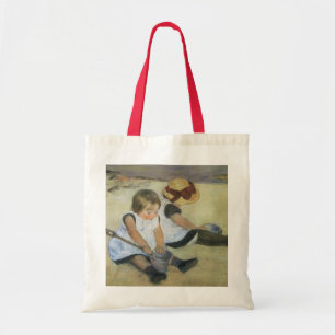 Bolso De Tela Niños jugando en la playa por Mary Cassatt